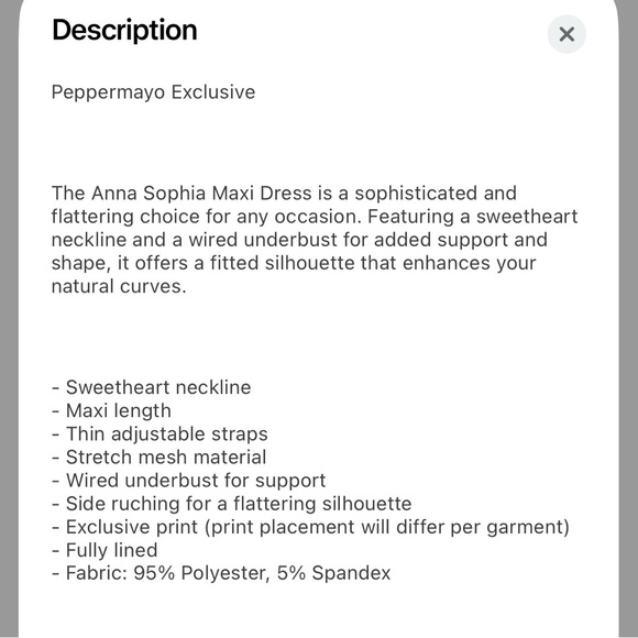 New peppermayo light blue maxi dress - Picture 5 of 6